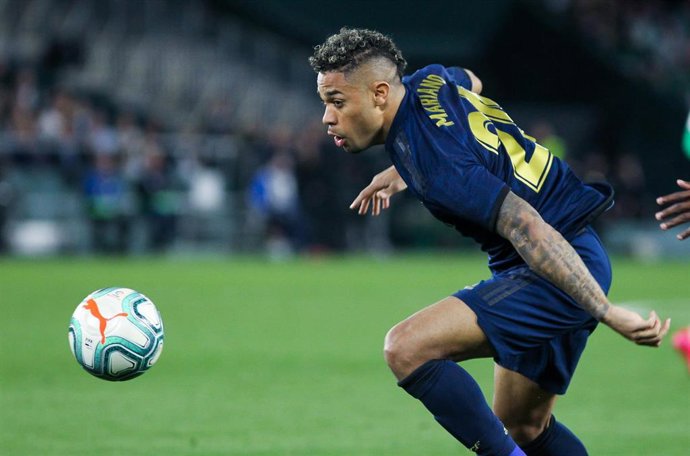 El jugador del Real Madrid Mariano Díaz