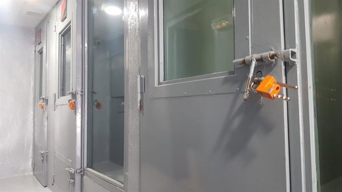 Imagen de los calabozos de la Policía Foral