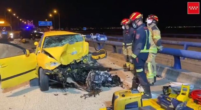 Muere un conductor embestido por un vehículo al quedar parado en la M-50 por una colisión previa