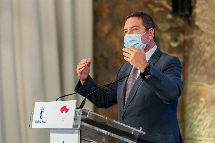 El presidente de C-LM, Emiliano García-Page, en Sigüenza