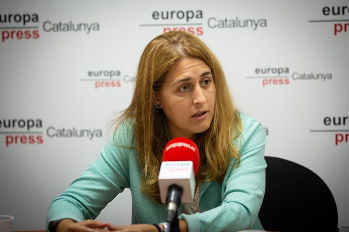 La secretria general del PNC, Marta Pascal, durant una entrevista concedida a Europa Press, a Barcelona, Catalunya, (Espanya), a 11 de setembre de 2020.