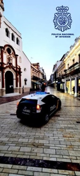 Coche de la Policía Nacional en Huelva