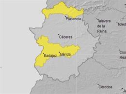 Avisos por calor en Extremadura.