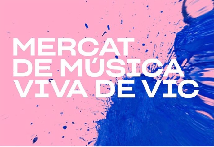 Cartel de la 32 edición del Mercat de Música Viva de Vic (Barcelona).