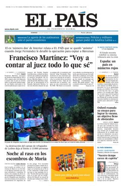 Portada de El País del 13 de septiembre de 2020