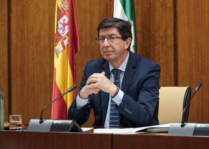 El vicepresidente de la Junta y consejero de Turismo, Regeneración, Justicia y Administración Local, Juan Marín