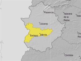 Aviso por calor en las Vegas del Guadiana