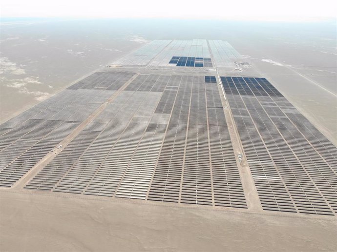 Imagen de la planta solar "Granja" de Solarpack en Chile.