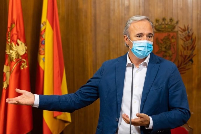 El alcalde de Zaragoza, Jorge Azcón,