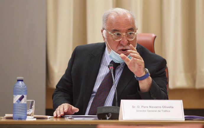 El director general de Tráfico, Pere Navarro, con mascarilla, a 29 de junio de 2020.