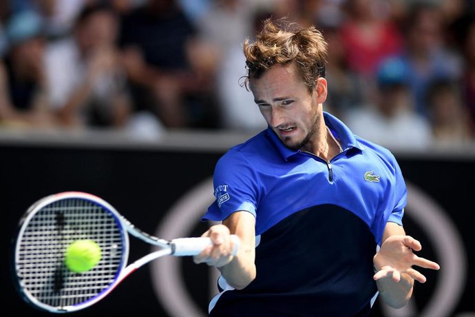 El tenista ruso Daniil Medvedev durante el Abierto de Australia 2020