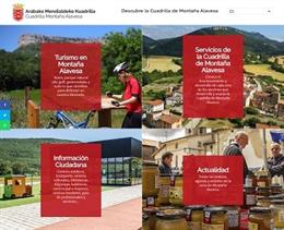 La Cuadrilla de Montaña Alavesa rediseña su web para hacerla "más atractiva y útil" para ciudadanía y visitantes