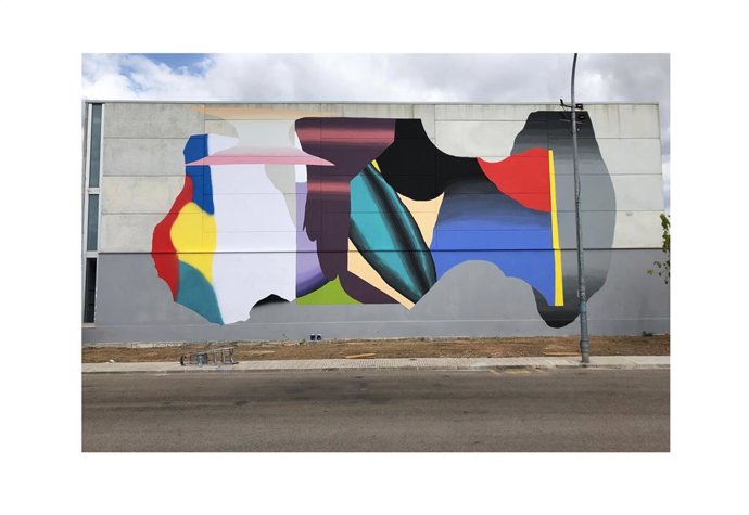 Obra de Grip Face en el CEIP Blanquerna