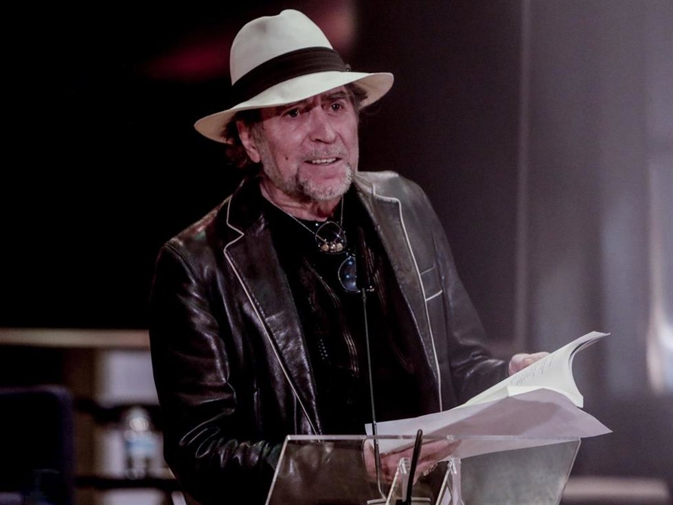 Joaquín Sabina ha sido uno de los artistas que han rendido homenaje a Mario Benedetti en el Instituto Cervantes