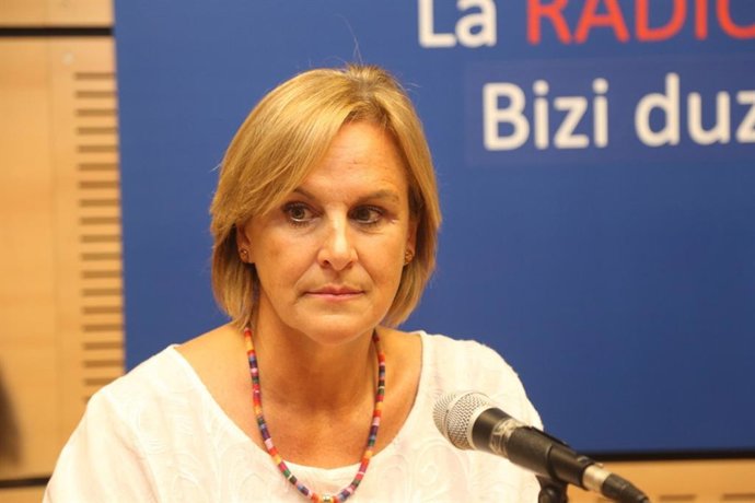 La presidenta del BBB del PNV, Itxaso Atutxa, en una entrevista en Onda Vasca