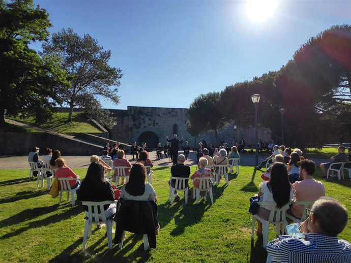 Acto organizado por el Ayuntamiento de Pamplona en la Ciudadela.