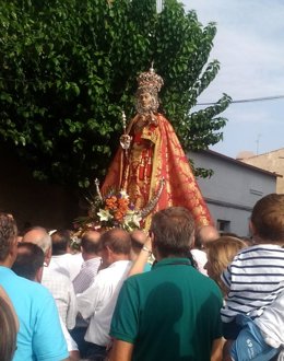 Imagen archivo de la Virgen de la Fuensanta, Romería 2018