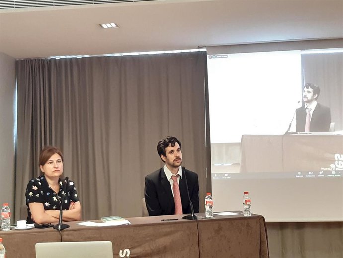 El ensayista Pau Luque en la entrega del Premio Anagrama de Ensayo