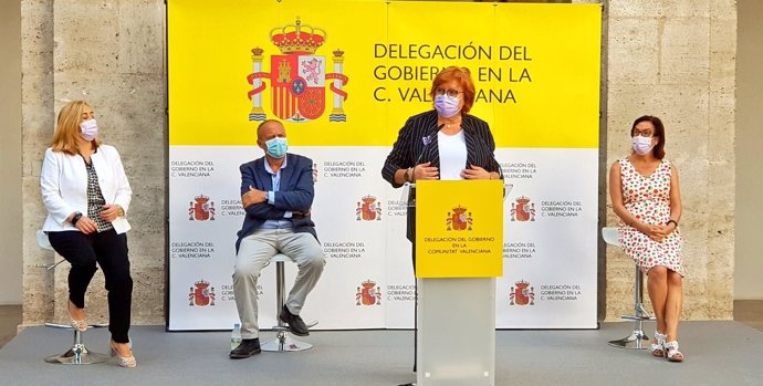 Rueda de prensa de la delegada del Gobierno, Gloria Calero