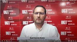 El secretario de Política Institucional de UGT-A, Raúl García Romo.