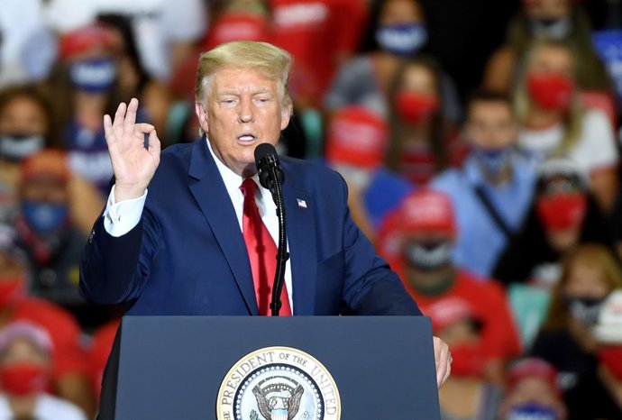 El president dels Estats Units, Donald Trump, en un acte electoral a Nevada