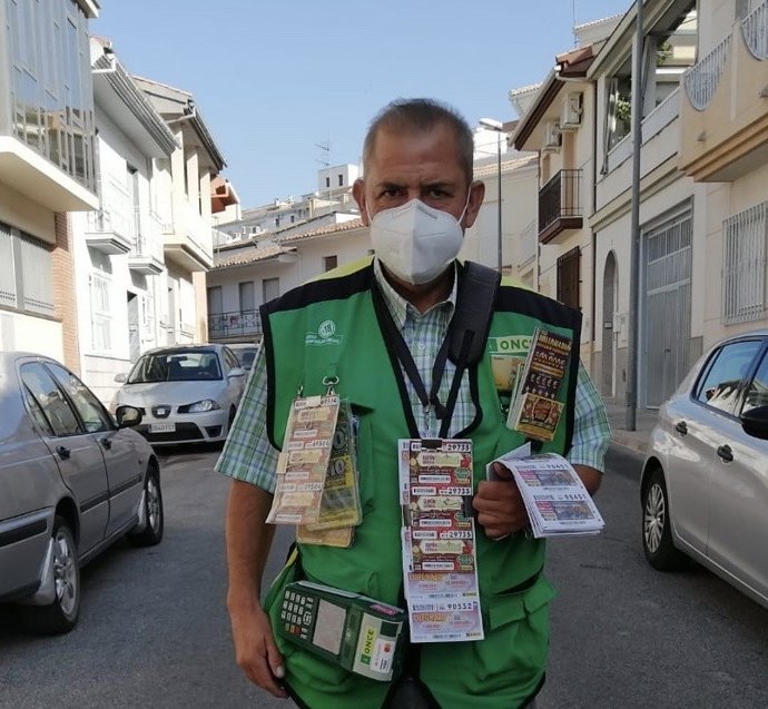 José García, vendedor de  los cupones premiados
