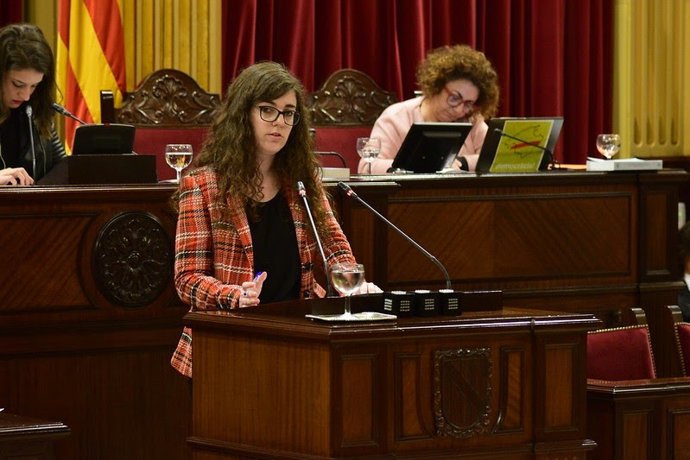 La portavoz adjunta de Unidas Podemos en el Parlament, Esperana Sans.