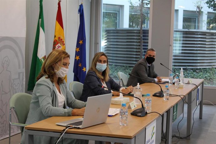 La consejera Marifrán Carazo, en la jornada técnica con la que arranca el proyecto NZEISHB