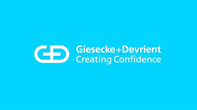 Logo de la compañía tecnológica Giesecke+Devrient (G+D)