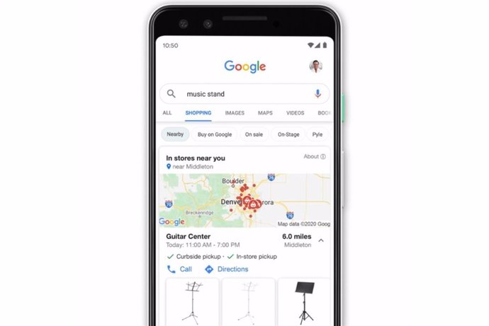 Google ya permite buscar productos cercanos en el mapa desde su pestaña de compr