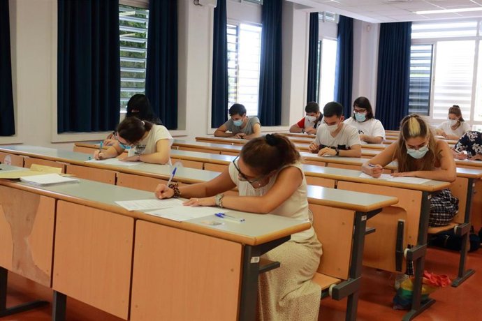 Imagen de archivo de una de las pruebas de la PEvAU, en 2019