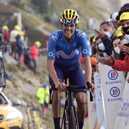 El ciclista español Enric Mas (Movistar Team) en el Tour de Francia 2020