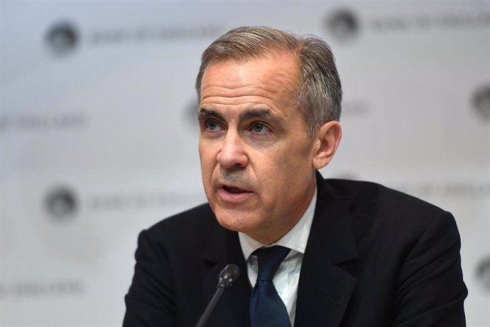 11 March 2020, England, London: Governor of Bank of England Mark Carney speaks during a press conference at the Bank headquarters after the announcement that the Bank cut Britain's base interest rate from 0.75 per cent to 0.25 percent, equalling the cou