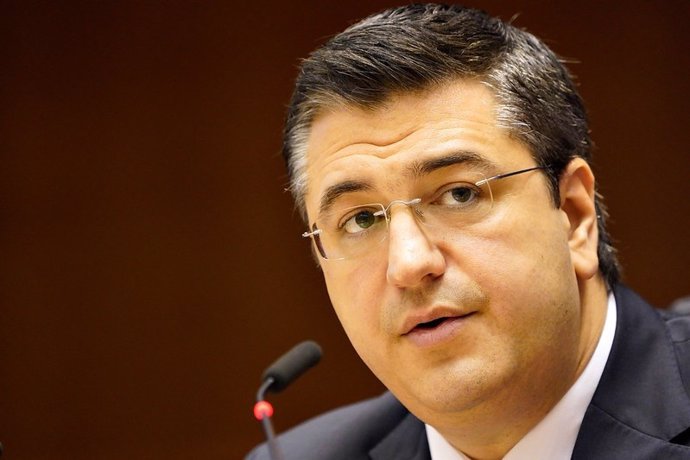 El presidente del Comité de las Regiones de la UE, Apostolos Tzitzikostas, durante la 139 sesión plenaria del Comité Europeo de las Regiones celebrada en Bruselas, (Bélgica), a 30 de junio de 2020.