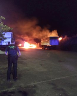 Imagen del incendio.