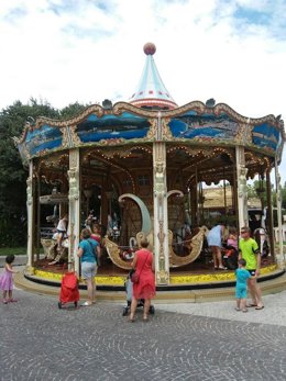 Tiovivo en una feria