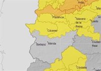Los avisos por fuertes lluvias y tormentas se amplían este viernes a toda la provincia de Cáceres