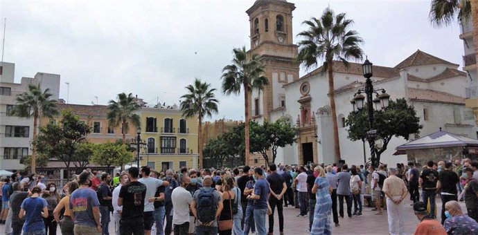 Concentración en Algeciras en apoyo de las Fuerzas y Cuerpos de Seguridad en la lucha contra el narcotráfico