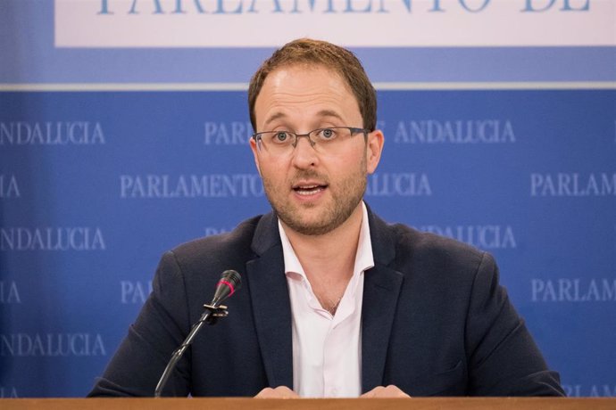 El portavoz de Empleo del Grupo Parlamentario Popular Andaluz, Erik Domínguez, en una imagen de archivo