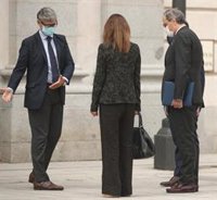 Torra llega al Supremo, entre aplausos, para asistir a la revisión de la condena por desobediencia