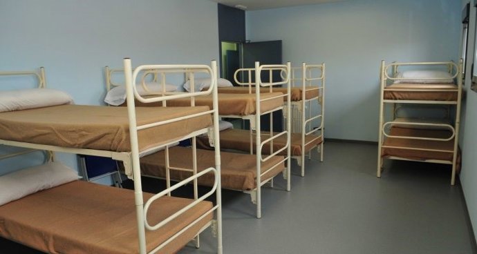 Imagen de recurso del albergue municipal de Madrid. 