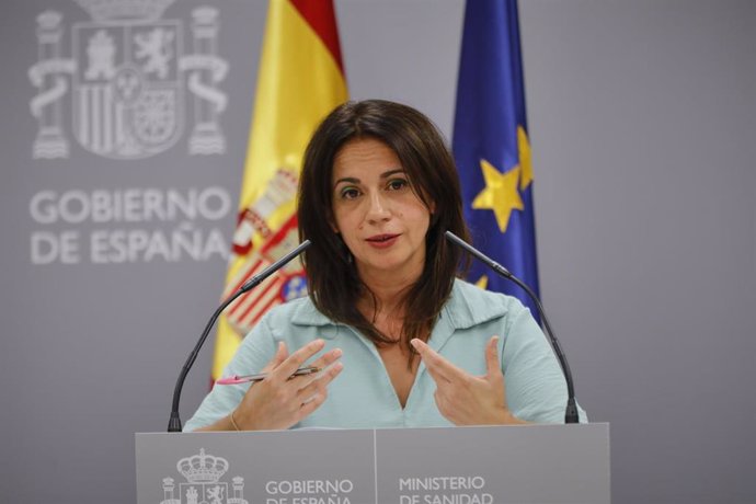 Rueda de prensa de  Silvia Calzón, secretaria de Estado de Sanidad, para informar sobre la evolución del coronavirus, en el Ministerio de Sanidad. En Madrid (España) a 14 de septiembre de 2020.