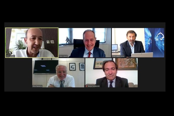 Captura del webinar de Anfac.