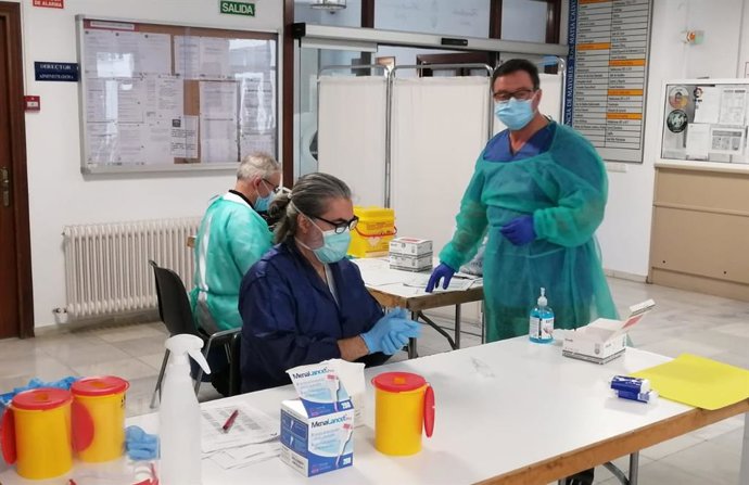 Imagen de archivo de pruebas de Covid-19 en la residencia Matía Calvo