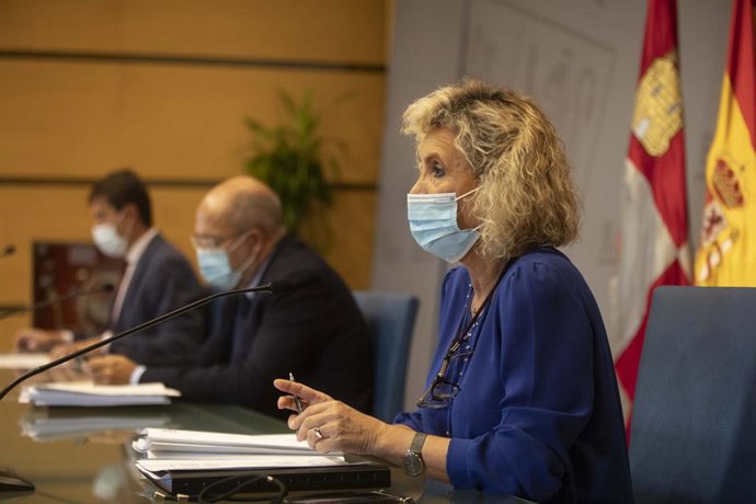 Casado, Igea e Ibáñez en la rueda de prensa posterior al Consejo de Gobierno del 17 de septiembre