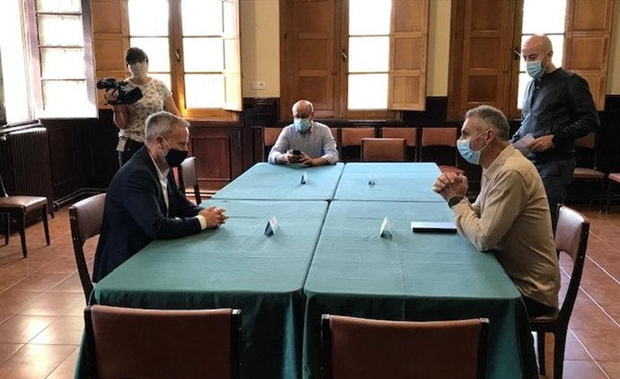 Reunión convocada por el BNG en Ourense.