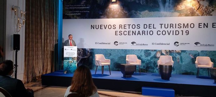 Francisco Salado durante su intervención en un foro sobre turismo y COVID