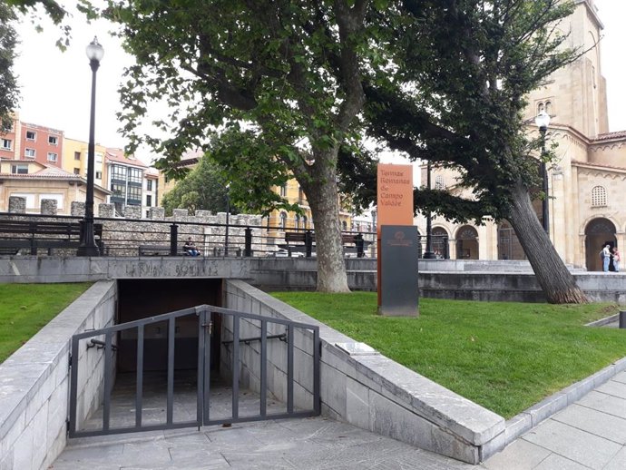 Entrada a las Termas Romanas de Gijón
