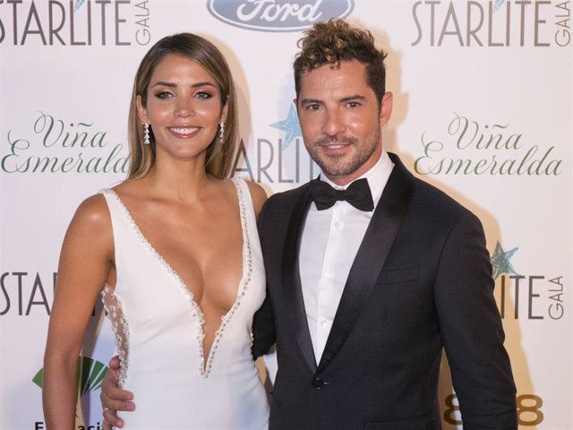Rosanna Zanetti and David Bisbal attend Starlite Gala on August 11, 2018 in Marbella, Spain.
