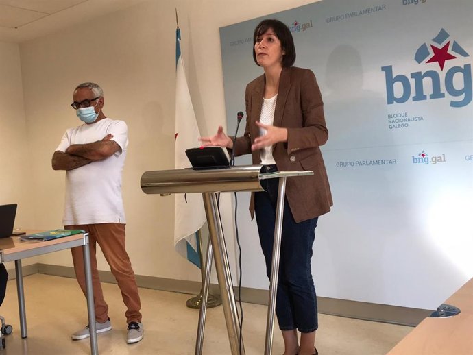 La portavoz nacional, Ana Pontón, en rueda de prensa